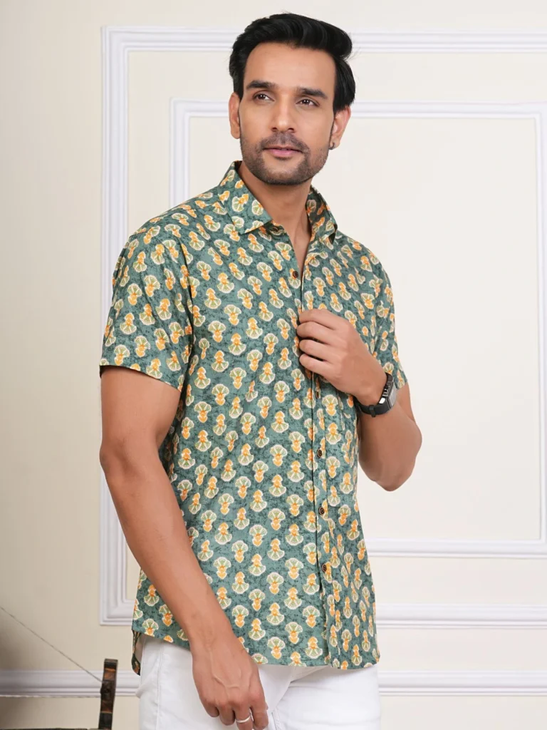 the classicot green shirt for men casual online buy