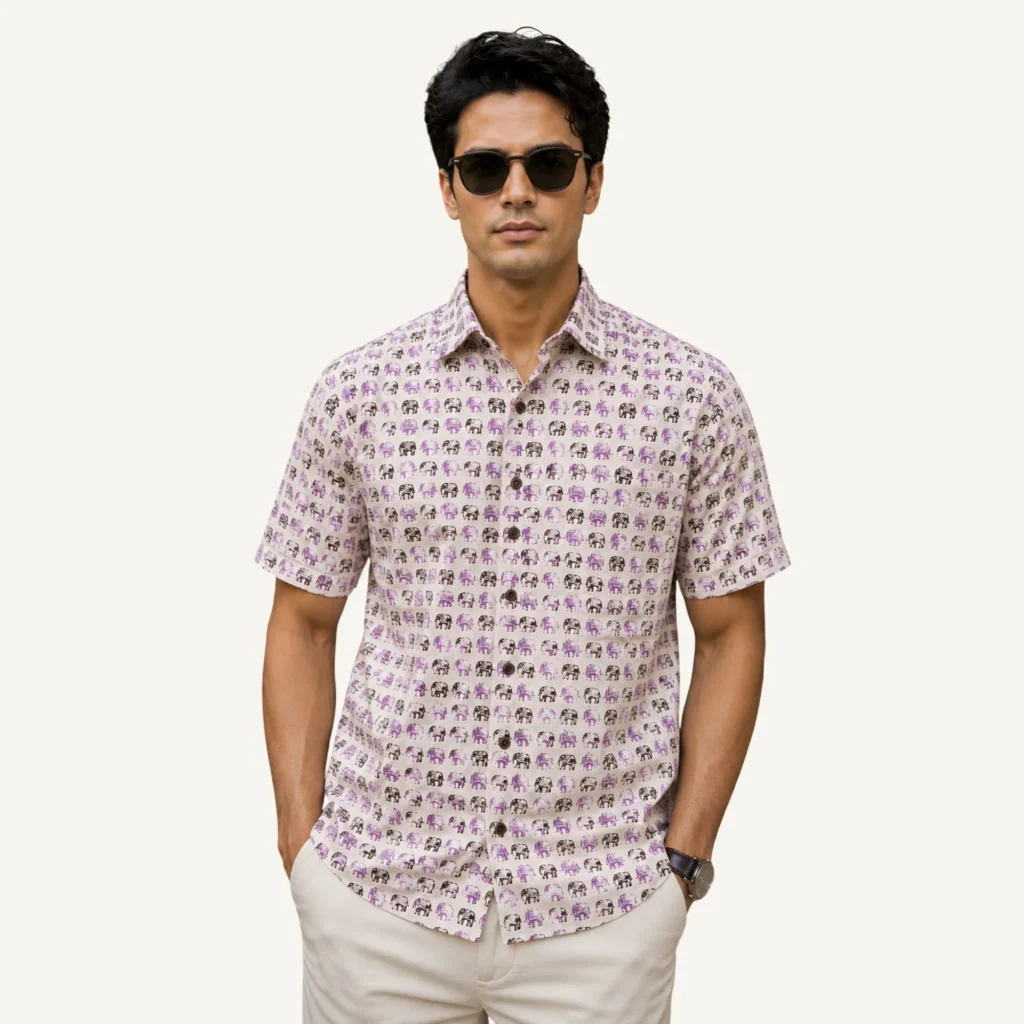 shirt for men printed casual stylish gift for men