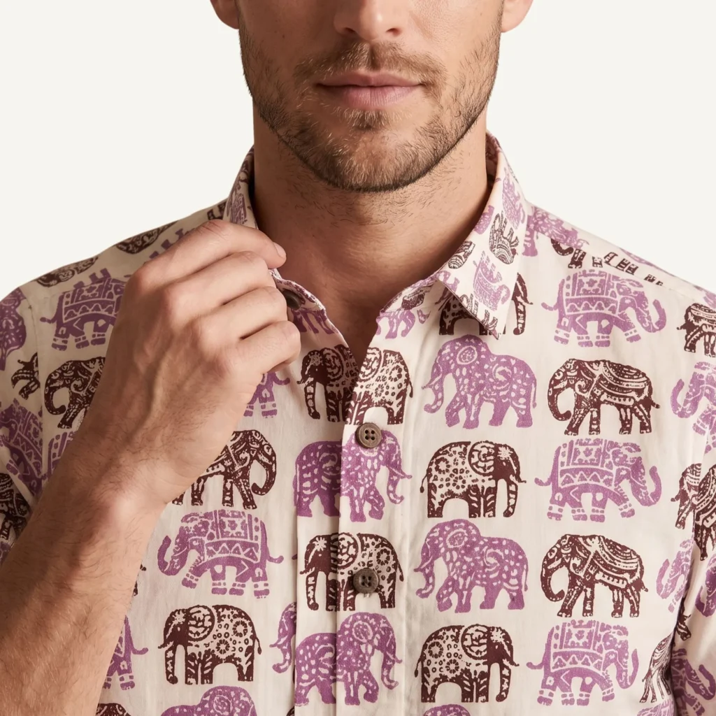 theclassicot pink shirt for men stylish pure cotton branded