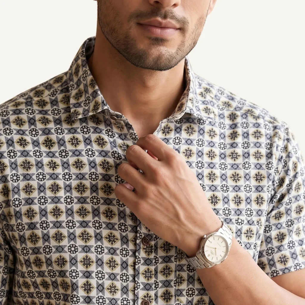 theclassicot printed shirt for men cotton stylish new branded premium cotton
